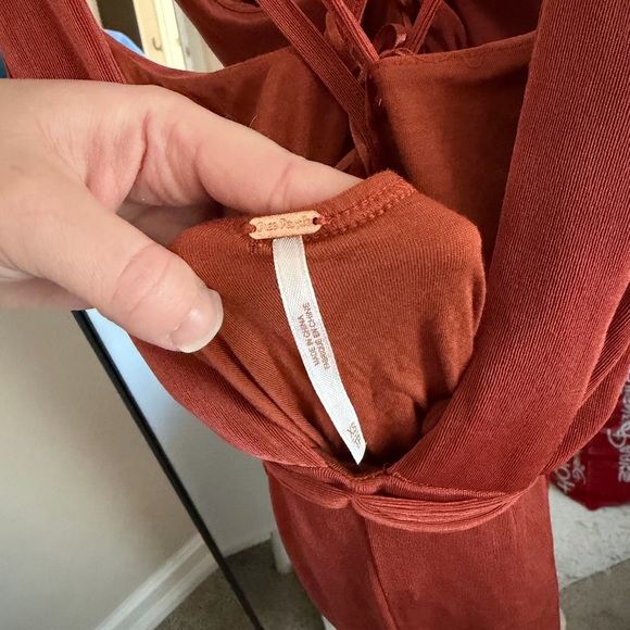 Free People Elegant Rust Maxi Dress - Picture 5 of 6
